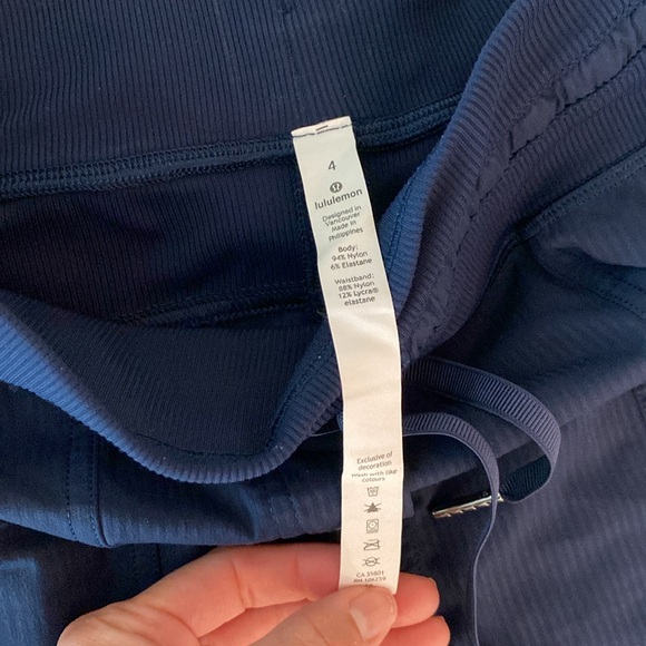 lululemon Dance Studio Mid Rise Cropped Pants Navy - Picture 3 of 7